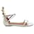 Aquazzura Pina Colada Flat Sandals in White Leather  ref.868565