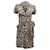 Diane von Furstenberg Printed Wrap Dress in Brown and Cream Silk   ref.868623