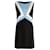Emilio Pucci Shift Dress with Blue and White Panel in Black Wool  ref.868654