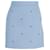 Maje Bee Embellished Skirt in Light Blue Polyester  ref.868688
