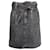 Sandro Paris Mini-jupe en denim délavé à l'acide avec ceinture Fredie en coton gris  ref.868861