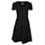 Alexander Wang A-Linien-Kleid mit V-Ausschnitt aus schwarzem Viskose Strahl Zellulosefaser  ref.868883