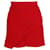 Maje Mini Jupe Texturée en Viscose Rouge Fibre de cellulose  ref.868933