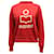 Suéter com estampa de logo Isabel Marant Etoile em algodão vermelho  ref.869006