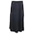 Falda midi plisada Escada de lana negra Negro  ref.869044