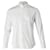 Chemise boutonnée sur le devant à col détaillé et franges Dior en coton blanc  ref.869053