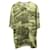 Yeezy Jahreszeit 3 Camo-T-Shirt aus grüner Baumwolle Olivgrün  ref.869054