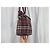 Borsa Burberry in lana con stampa check marrone scuro - vista 10