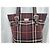 Borsa Burberry in lana con stampa check marrone scuro - vista 12