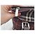 Borsa Burberry in lana con stampa check marrone scuro - vista 6