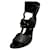 Saint Laurent high heeled gladiator sandals Black Leather  ref.869413