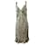 Diane Von Furstenberg Vestido DvF vintage Cathy de jersey de seda, patrón de flor de mosaico Blanco Verde  ref.869451
