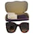 Gucci occhiali da sole Marrone Plastica  ref.869493