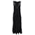 Theory Sleeveless V-Neck Midi Dress in Black Rayon Cellulose fibre  ref.869596