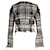 Alexander Wang Graphic Boucle Tweed Kurzjacke aus weißer Baumwolle  ref.869637