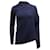 Suéter assimétrico drapeado Marques Almeida em lã azul marinho  ref.869652