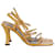 Proenza Schouler Square Strappy sandali in pelle marrone  ref.869653