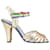 Salvatore Ferragamo Luxe 1955 Strappy High Heel Sandals in Multicolor Leather  Multiple colors  ref.869655