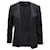 Theory Collarless Quarter Sleeve Blazer in Black Wool  ref.869747