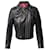 Miu Miu Studded Cropped Biker Jacket in Black Leather  ref.869824