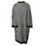 Cappotto lungo lavorato a maglia Maje in acrilico nero e bianco Multicolore  ref.870034