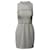Sandro Paris Mesh Paneled Sheath Dress in Cream Polyester  White  ref.870035