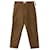 Pantalone Ami Alexandre Mattiusi Regular Fit in cotone marrone  ref.870073