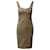 Diane Von Furstenberg Gold Lame Sheath Dress in Viscose Golden Cellulose fibre  ref.870074