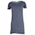 T by Alexander Wang Scoop Neck Mini Dress in Blue Rayon Cellulose fibre  ref.870087