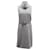 Max Mara Belted Turtle Neck Sleeveless Midi Dress in Grey Wool   ref.870119