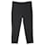 Ganni Regular Fit Cropped Pants en Viscose Noir Fibre de cellulose  ref.870125