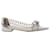 Scarpe basse con fiocco foderate Mach & Mach in PVC argento Metallico Plastica  ref.870131