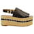 Tory Burch Dandy Espadrille Platform Slingback Sandals in Black Leather  ref.870163