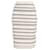Tory Burch Jacquard Midi Skirt in Cream Wool White  ref.870188