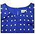 Self Portrait Polka-Dot Blue Midikleid aus blauer Viskose - Ansicht 4