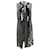Vestido con cuello en V y volantes en algodón negro con estampado de margaritas de Marc Jacobs  ref.870205
