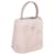 Prada Panier Mini-Tasche aus rosa Shearling Pink Leder  ref.870531