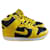 Autre Marque Baskets Nike Dunk High SP en cuir 'Varsity Maize' jaune noir  ref.870569