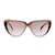 Yves Saint Laurent Gafas de sol estilo ojo de gato vintage 8704 correos 74 50/20 125MM Castaño Plástico  ref.870622