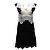 Sandro Butterfly Lace Mini Robe en Polyester Noir