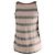 Brunello Cucinelli Top sin mangas a rayas en seda gris - vista 3