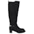 Tory Burch Bottes Cavalières Jess en Daim Noir Suede  ref.871049