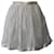 Miu Miu Mini-jupe évasée en dentelle de coton blanche  ref.871059