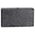 Clutch caixa com logo Dolce & Gabbana DG embelezada com strass em couro preto  ref.871095