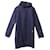 Acne Studios Milton Parka Coat with Hood in Navy Blue Wool  ref.871103