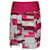 Diane Von Furstenberg Fließender Rock mit geometrischen Einsätzen aus rosa Seide Pink  ref.871104