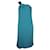 Schulterfreies, ärmelloses Kleid von Gucci in blaugrünem Acetat Zellulosefaser  ref.871110