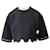 Kenzo Crop Top mit Muschelsaum aus schwarzem Polyester  ref.871113