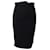 Dolce & Gabbana Gathered Pencil Skirt in Black Viscose Cellulose fibre  ref.871121