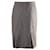 Max Mara Midi Pencil Skirt in Light Grey Laine Wool  ref.871140